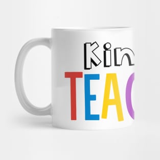 Rainbow Kindergarten Teacher Mug